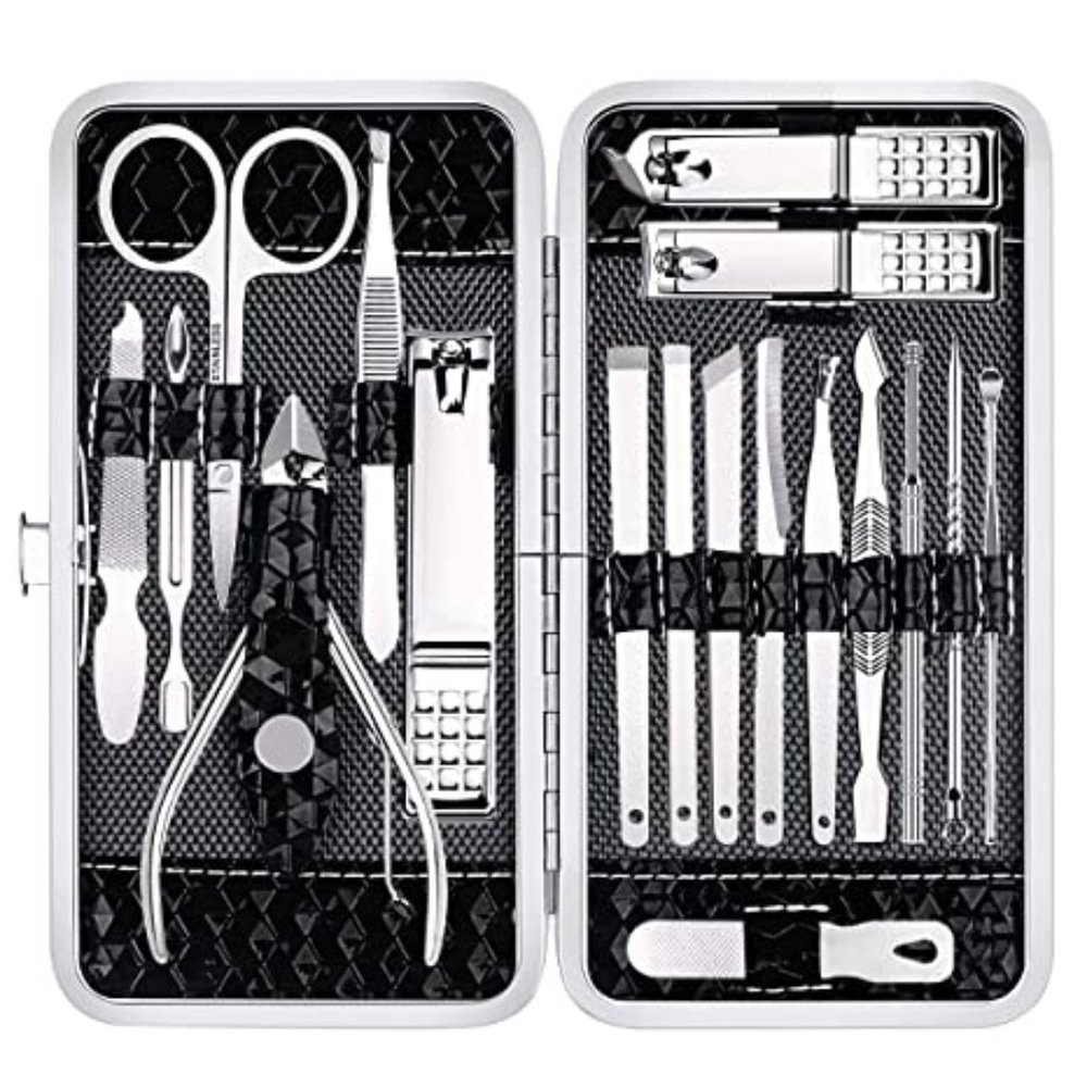 Manicure Set Nail Clippers Pedicure Kit -18 Pieces Stainless Steel Manicure Kit